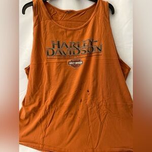 Vintage distressed, Harley Davidson men’s tank top size 3X